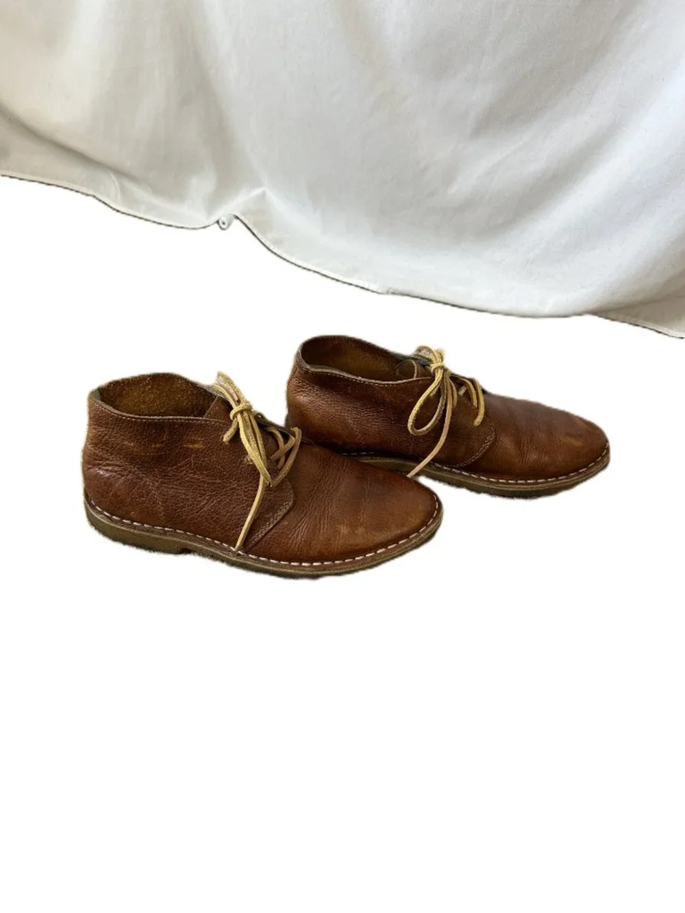 SEAVEES 3 Eye Brass Waxed Pebbled Leather Chukka 7